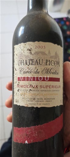 Bordeaux Bordeaux Supérieur Château Picon du Moulin 2005