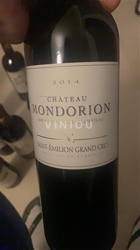 Bordeaux Saint-Émilion Grand Cru Grand Cru Château Mondorion 2014