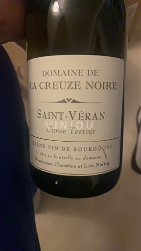 Borgoña Saint-Véran Domaine La Creuze Noire Terroir Sin añada