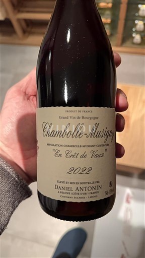 Borgoña Chambolle-Musigny Daniel Antonin En Crêt de Vaux 2022