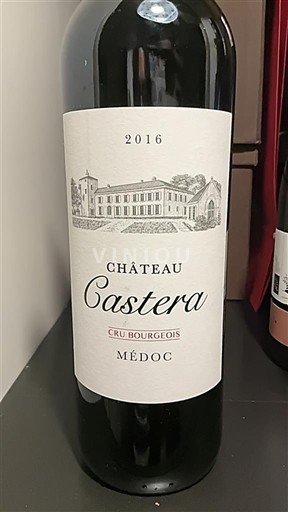 Bordeaux Médoc Cru Bourgeois Château Castera 2016