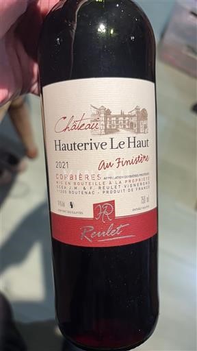 Languedoc Corbières Château Hauterive Le Haut Au Finistère 2021