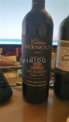 Bordeaux Médoc Cru Bourgeois Château Vernous 2017