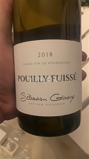 Bourgogne Pouilly-fuissé Sébastien Giroux 2018