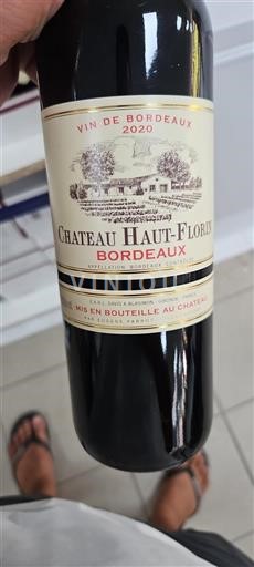 Bordéus Château Haut Florin 2020