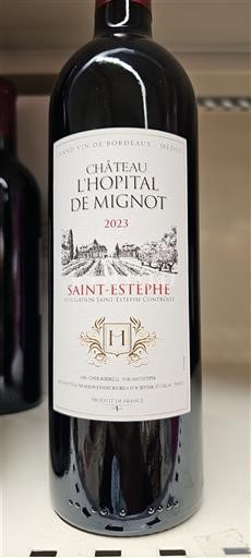 Bordeaux Saint-Estèphe Château L'Hopital de Mignot 2023