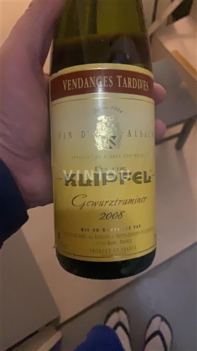 Alsacia Vendanges Tardives Klipfel 2003