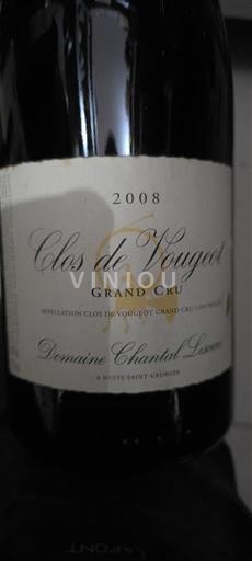Burgundi Clos-de-vougeot Grand Cru Domaine Chantal Lescure 2008