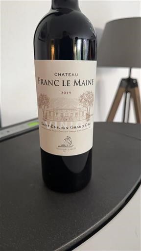 Bordeaux Saint-Émilion Grand Cru Grand Cru Château Franc le Maine 2019