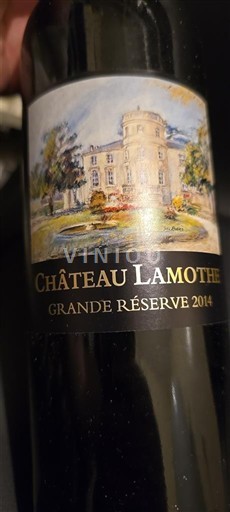 Bordeaux Bordeaux Supérieur Château Lamothe Grande Réserve 2014
