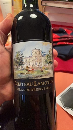 Bordeaux Bordeaux Supérieur Château Lamothe Grande Réserve 2014
