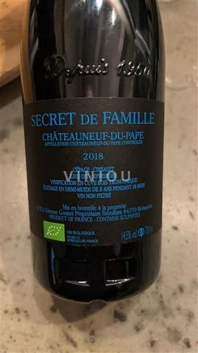 Valle del Ródano Châteauneuf-du-Pape. Domaine Duseigneur Secret de Famille 2018