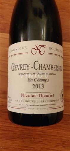 Bourgondië Gevrey-Chambertin Nicolas Theuriet En Champs 2013