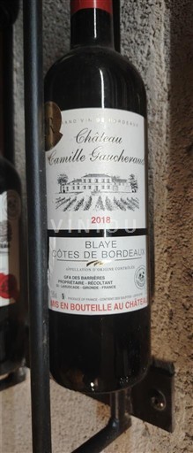 Bordeaux Blaye-Côtes-de-Bordeaux Château Camille Gaucheraud 2018