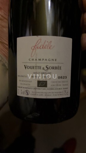 Шампања Šampanjac Vouette & Sorbée Fidèle Non Millésimé