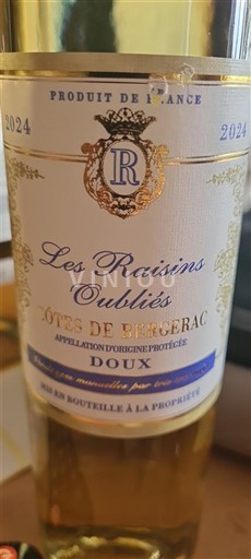 Sudoeste Côtes de Bergerac Les Raisins Oubliés 2024