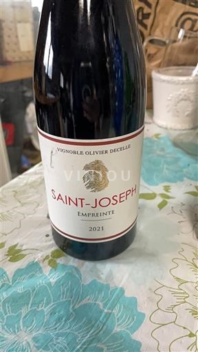 Rhônen laakso Saint-Joseph AOC Vignoble Olivier Decelle Empreinte 2021