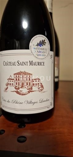 Thung lũng Rhône Không được chỉ định Château Saint Maurice 2020