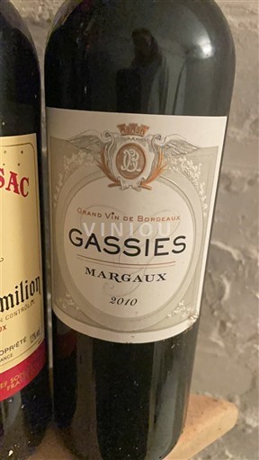 Bordeaux Margaux Gassies 2010