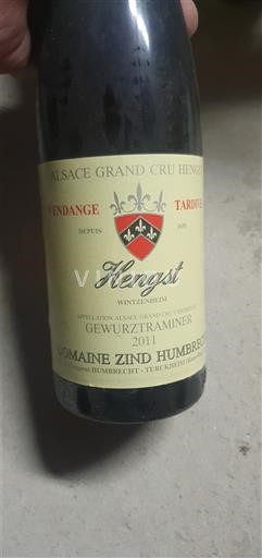 Elzas Gewurztraminer Grand Cru Domaine Zind Humbrecht Hengst Vendange Tardive 2011