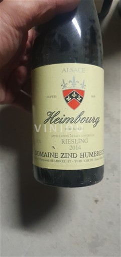 Alsace Domaine Zind Humbrecht Heimbourg 2014