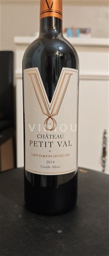 Bordeaux Saint-Émilion Grand Cru Grand Cru Château Petit Val 2014