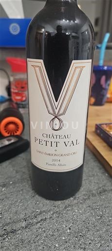Burdeos Saint-Émilion Gran Cru Grand Cru Château Petit Val 2014