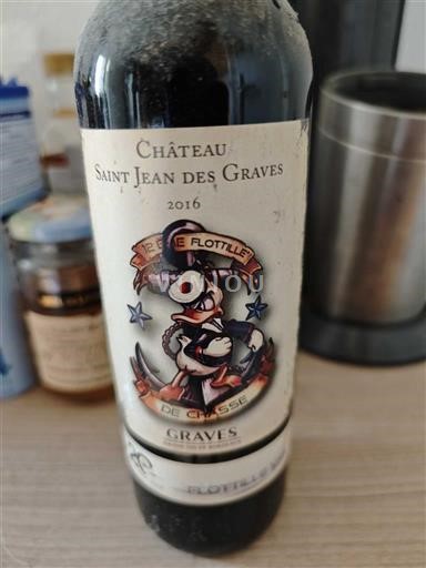Bordeaux Graves Château Saint Jean des Graves 1ère Flottille de Chasse 2016