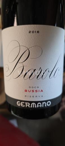 Piémont Barolo Germano Bussia Riserva 2016