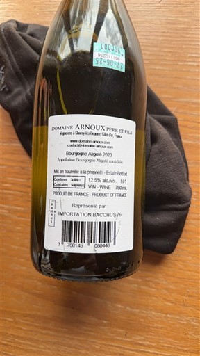 Borgoña Borgoña-Aligoté Domaine Arnoux Père et Fils 2023
