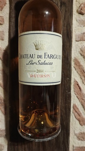 Bordeaux Sauternes Château Fargues 2004