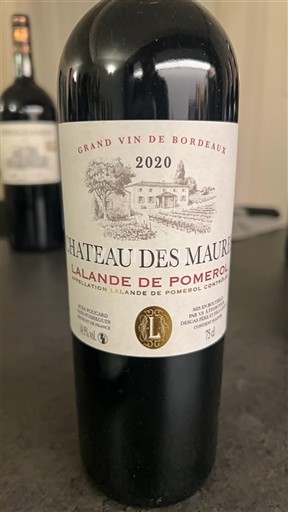 Bordeaux Lalande-de-Pomerol Château des Maures 2020