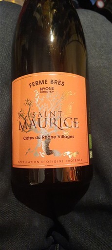 Vale do Ródano Côtes-do-ródano-villages Ferme Brès Saint Maurice 2021