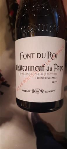 Rhônen laakso Châteauneuf-du-Pape Font du Roi Lieu Dit 'Les Combes' 2019