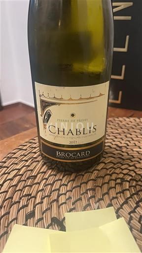 Burgundi Chablis Brocard Pierre de Préhy 2017