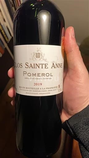 Bordeaux Pomerol Clos Sainte Anne 2019