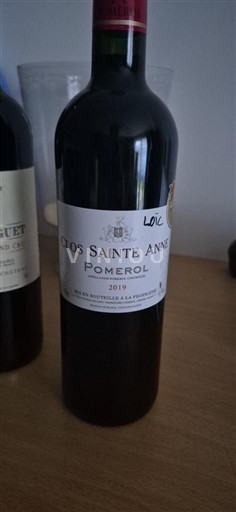 Bordeaux Pomerol Clos Sainte Anne 2019