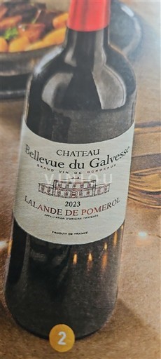 Bordeaux Lalande-de-pomerol Château Bellevue du Galvesse 2023