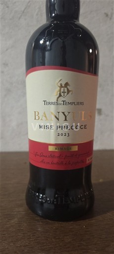 Roussillon Banyuls Terres des Templiers Mise Précoce 2023