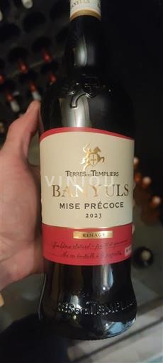 Roussillon Banyuls Terres des Templiers Mise Précoce 2023