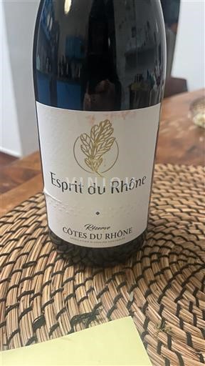 Rhônedalen Côtes du Rhône Esprit du Rhône Réserve Icke årgångsbetecknad