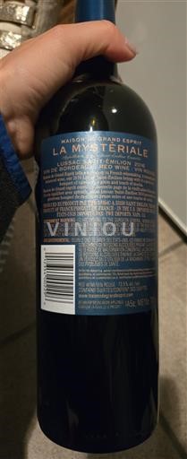 Bordeaux Lussac-saint-émilion Maison Grand Esprit La Mysteriale Icke årgångsbetecknad