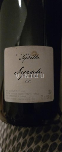 Languedoc Ospecificerad Divine Sybelle Syrah 2022