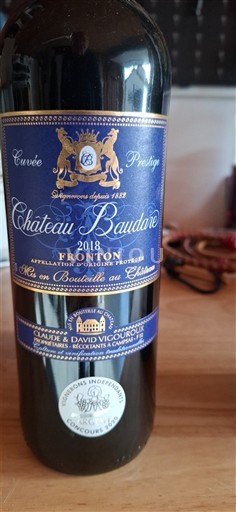Sudoeste Fronton Château Baudare Prestige 2018