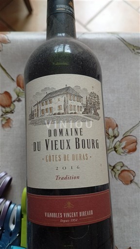 South West Côtes de Duras Domaine Vieux Bourg Tradition 2016