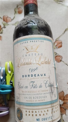 Bordéus Château Lalande-Labatut Prestige 1998
