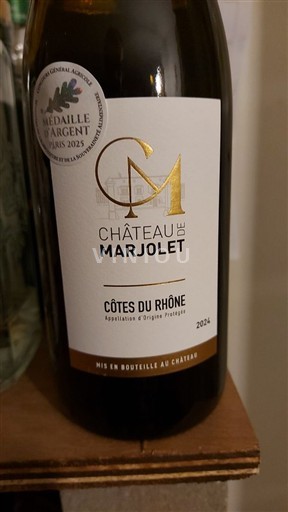 Vallée du Rhône Côtes-du-rhône Château Marjolet 2024