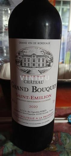 Bordeaux Saint-Émilion Château Grand Bouquey 2020
