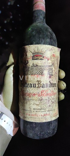 Bordeaux Lussac-saint-émilion Château Baudron 1975