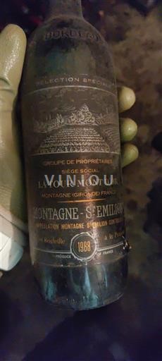 Bordeaux Montagne-saint-émilion La Tour Mont Or Sélection Spéciale 1988